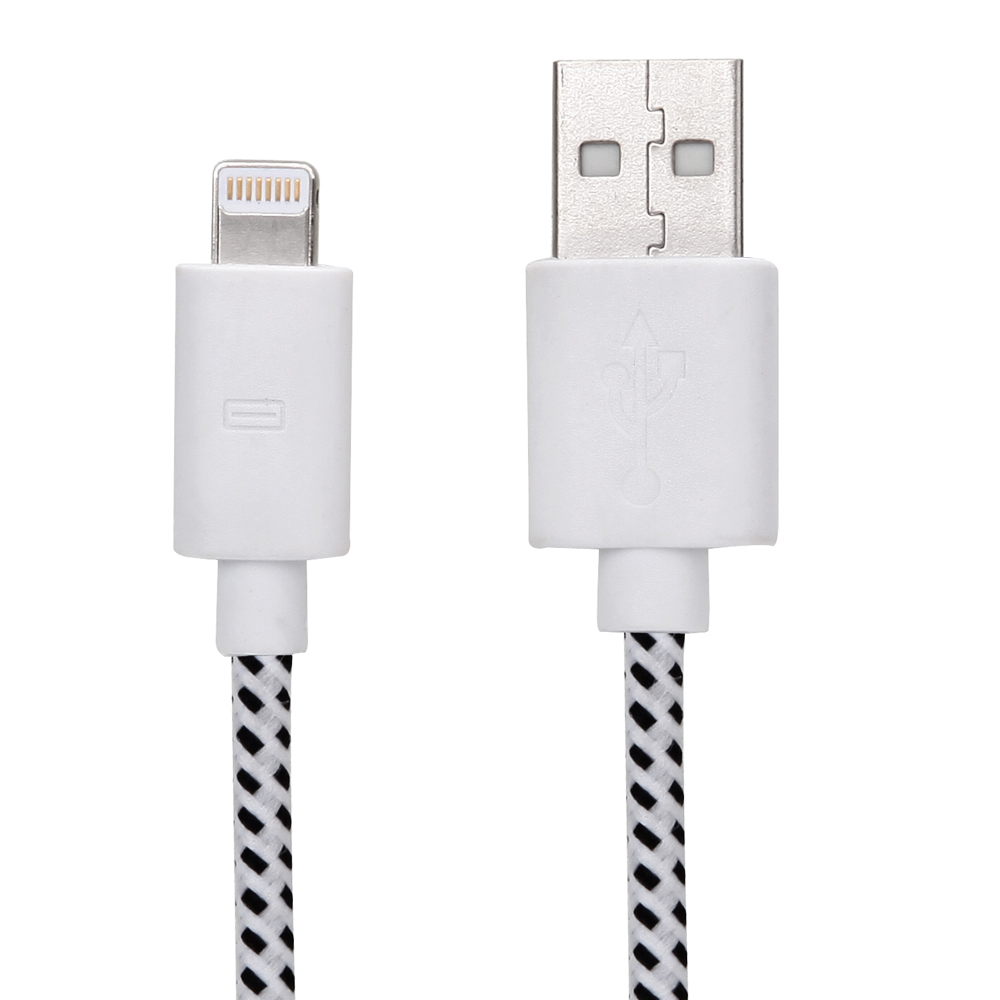 Nylon braided 8pin usb cable WK-NY8P001